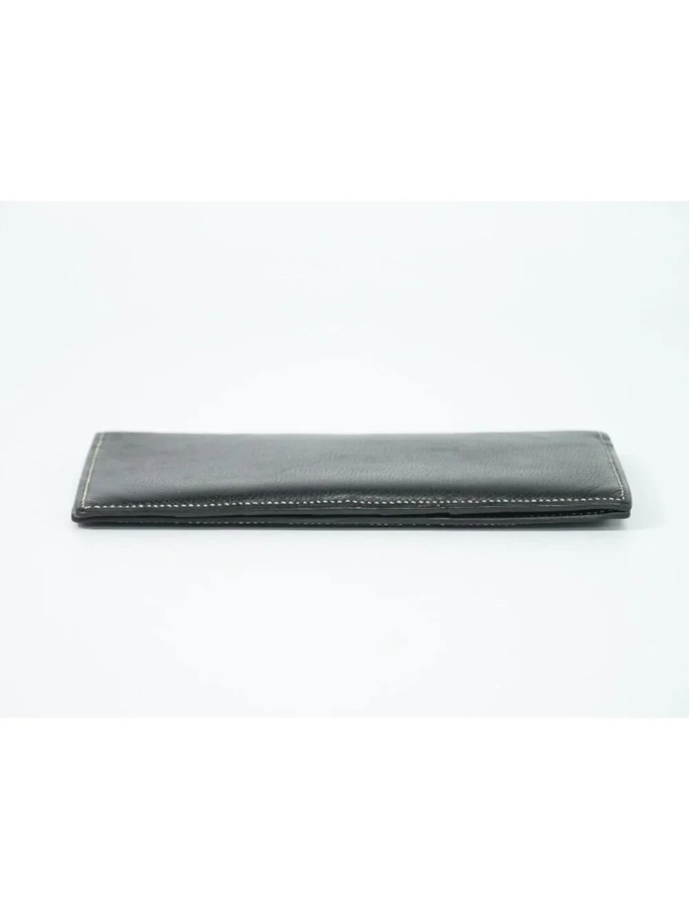 Hermes Leather Billfold Wallet Black